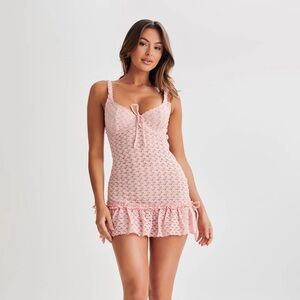 Meshki Marietta Cupped Lace Mini Dress